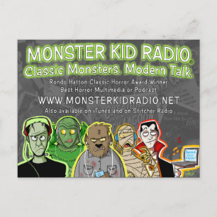 Nueva tarjeta de la radio del niño del monstruo
