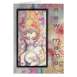 Nueva tarjeta de mamá fantasía artística de Molly