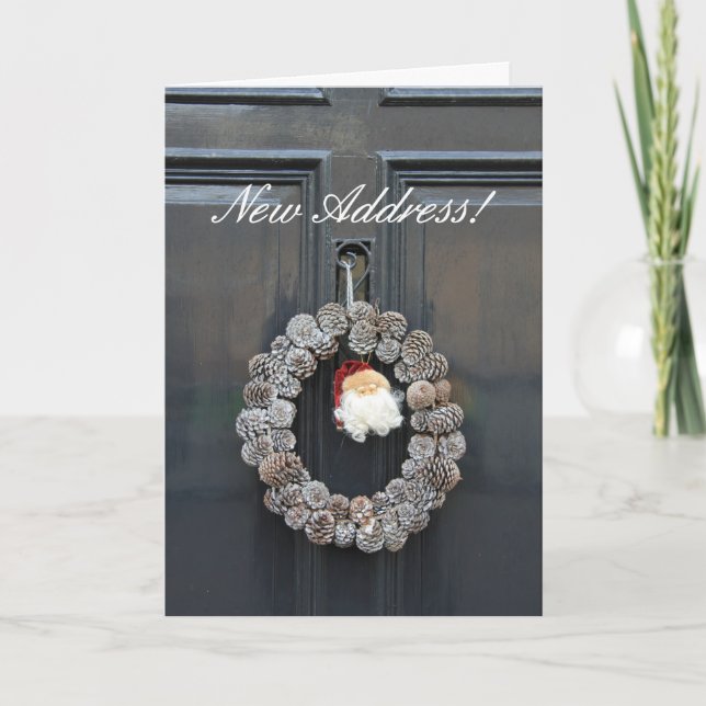 Nueva tarjeta de Navidades de Invitación de direcc (Anverso)