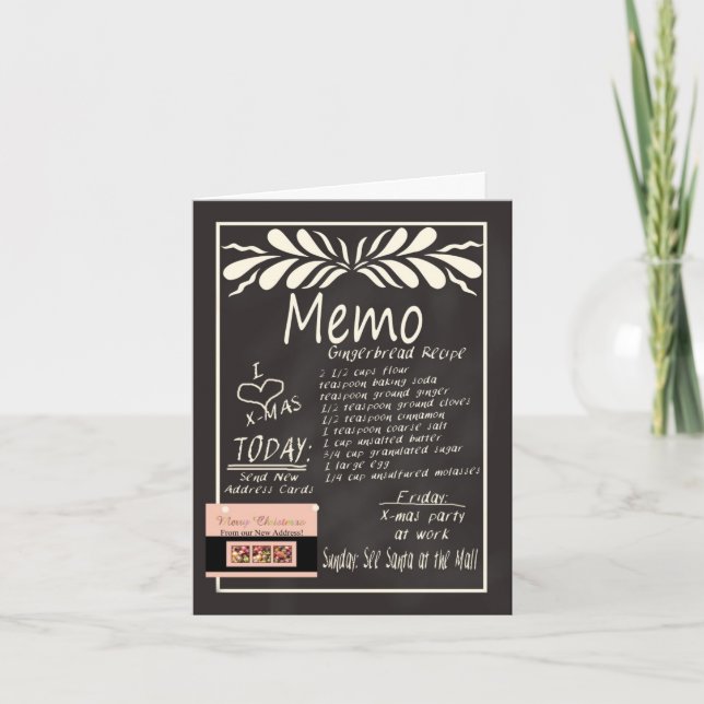 Nueva tarjeta de Navidades del panel de direccione (Anverso)