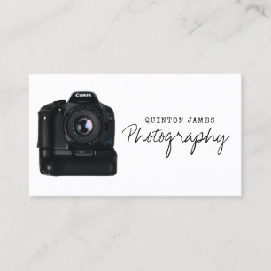 Nueva tarjeta de presentación de fotografía de cám