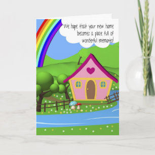 Nueva tarjeta de saludo de la casa del Personaliza