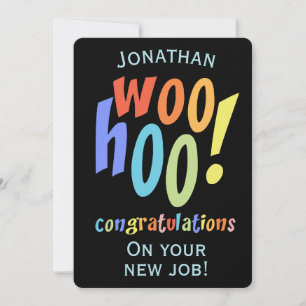 Nueva tarjeta de tipografía divertida de felicitac