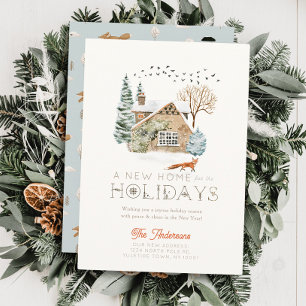 Nueva tarjeta de vacaciones de Navidades Fox House