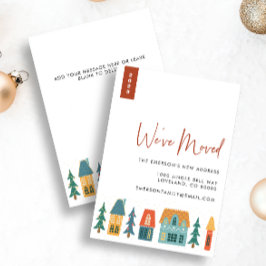 Nueva tarjeta de vacaciones residencial retro