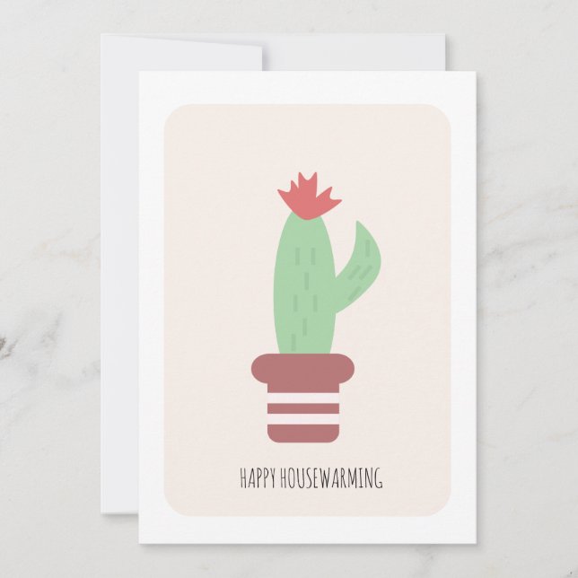 Nueva tarjeta de vivienda para la planta de Cactus (Anverso)