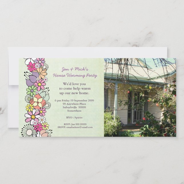 Nueva tarjeta fotográfica de Fiesta de calentamien (Anverso)