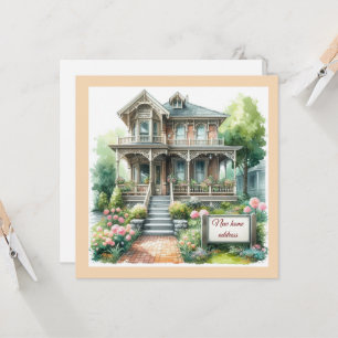 Nueva tarjeta plana de Invitación residencial