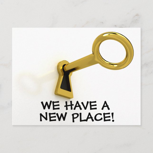 Nueva Tarjeta Postal de Cambio de Dirección (Anverso)