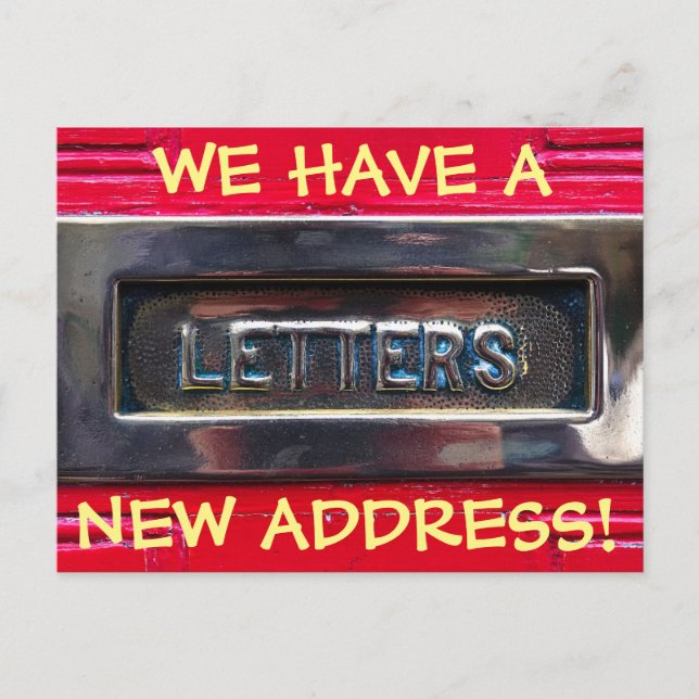 Nueva Tarjeta Postal de Cambio de Dirección (Anverso)