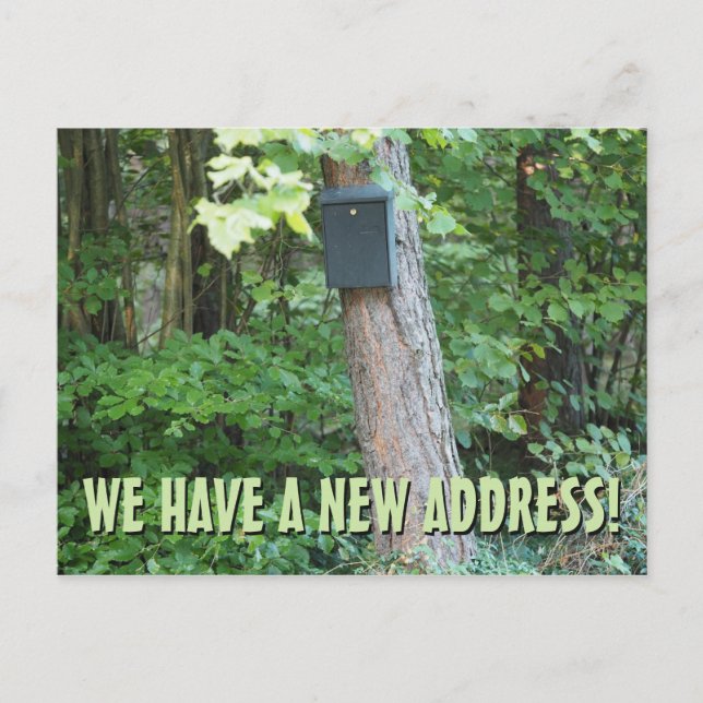 Nueva Tarjeta Postal de Cambio de Dirección (Anverso)