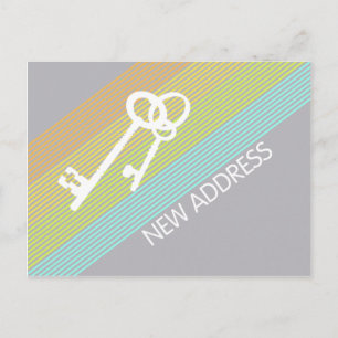 Nueva tarjeta postal de Invitación de dirección