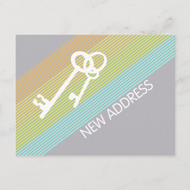 Nueva tarjeta postal de Invitación de dirección (Anverso)