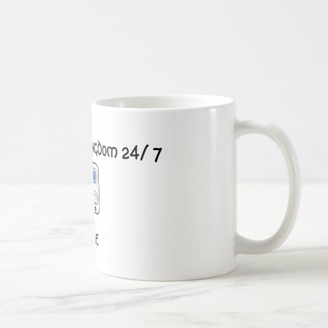 Nueva TAZA 11oz de la PAZ de la creación (Derecha)