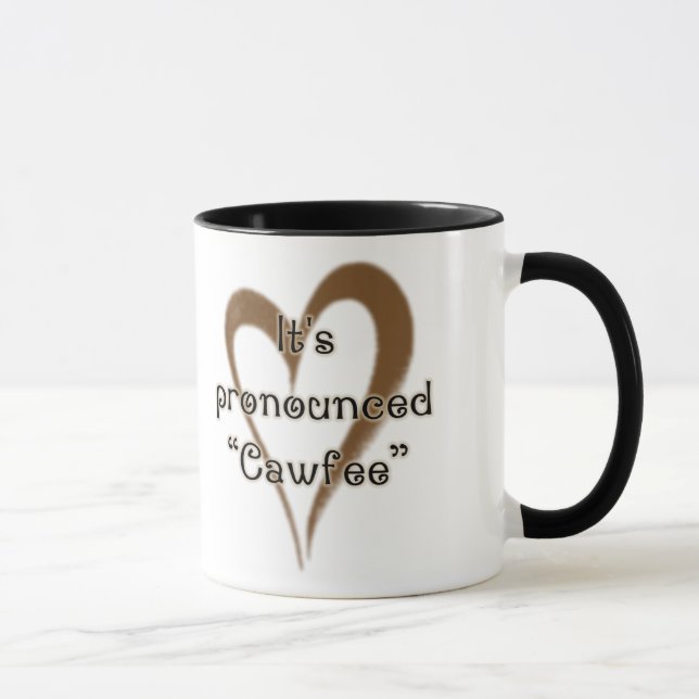 Nueva taza de Yawk Cawfee (Derecha)