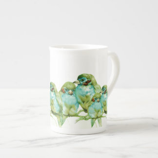 NUEVA TAZA DEL PÁJARO DEL AMOR DE LA PORCELANA DE