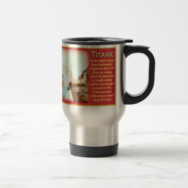 Nueva taza titánica del viaje/del viajero (Derecha)
