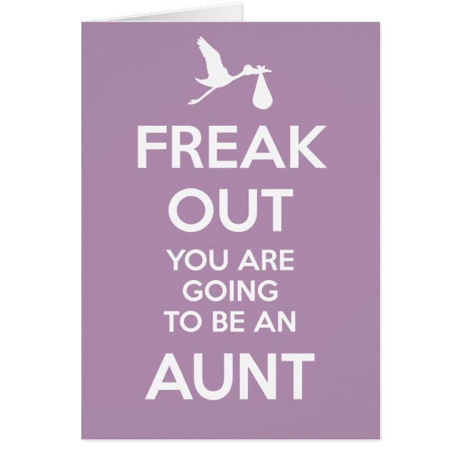 Nueva tía Pregnancy Announcement (Frente)