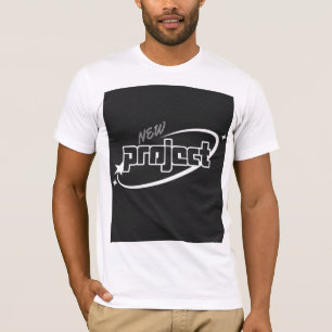 Nueva tipografía de diseño de proyecto en camiseta