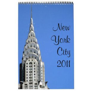 Nueva York 2011 solo calendario de la página de 15