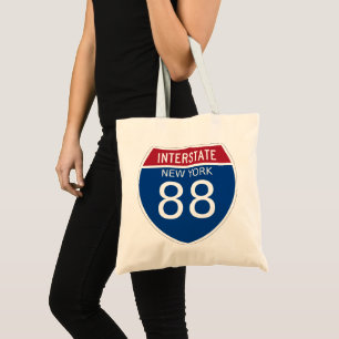Nueva York - Bolsa de Tote del Rótulo Interestatal