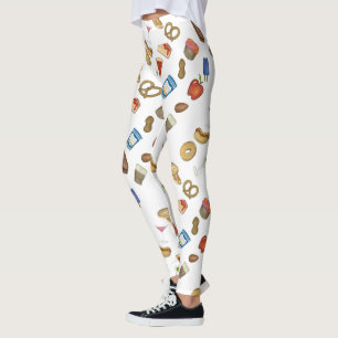 Nueva York City Foodie Classic NYC Food Leggings