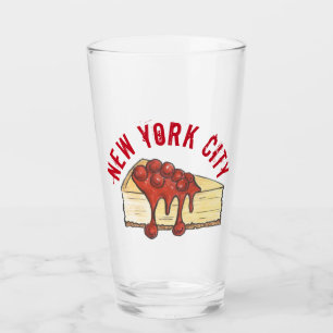 Nueva York City NYC Cherry Cheesecake Slice