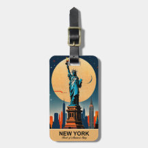 Nueva York: Etiqueta de equipaje del Corazón de la