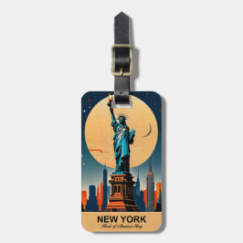 Nueva York: Etiqueta de equipaje del Corazón de la