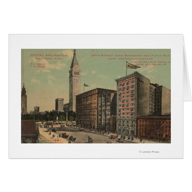 Nueva York - Hotel Arlington Cerca (Anverso (Horizontal))
