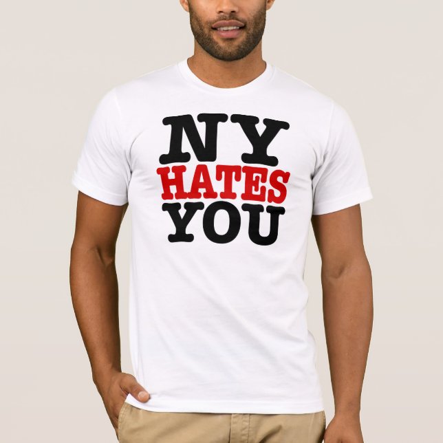 Nueva York le odia camiseta (Anverso)