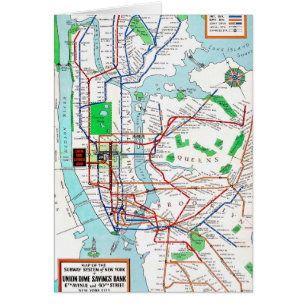 Nueva York: Mapa del subterráneo, 1940