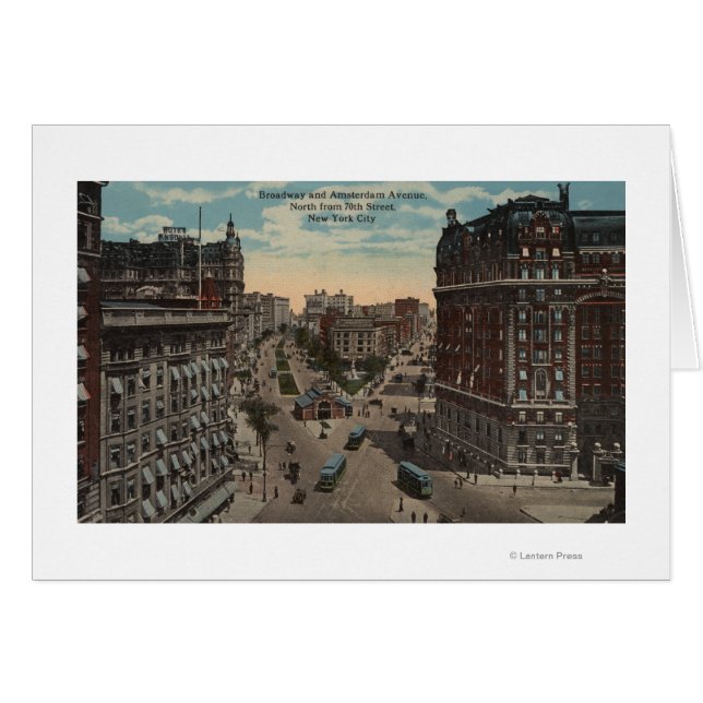 Nueva York, Nueva York - Broadway y Amsterdam Aven (Anverso (Horizontal))