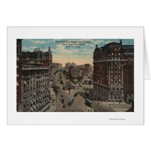 Nueva York, NY - Broadway y avenida de Amsterdam