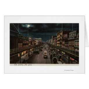 Nueva York, NY - el frondoso - escena de la noche