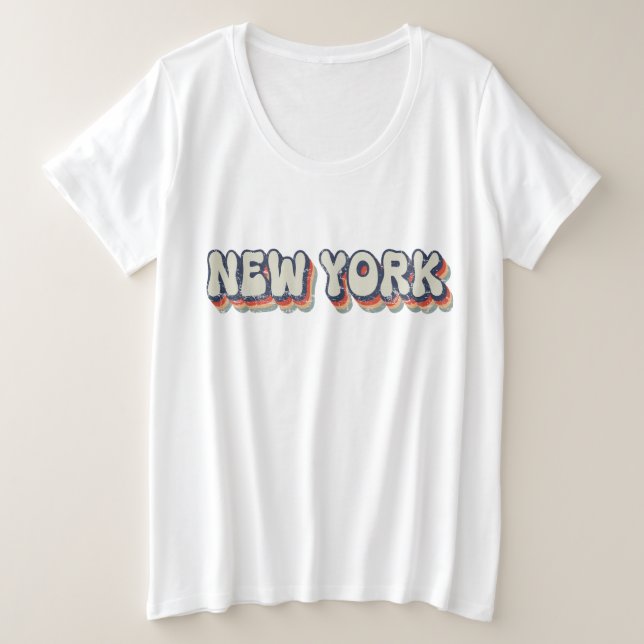 Nueva York Retro 80s Ciudad de Cromo  (Anverso del diseño)