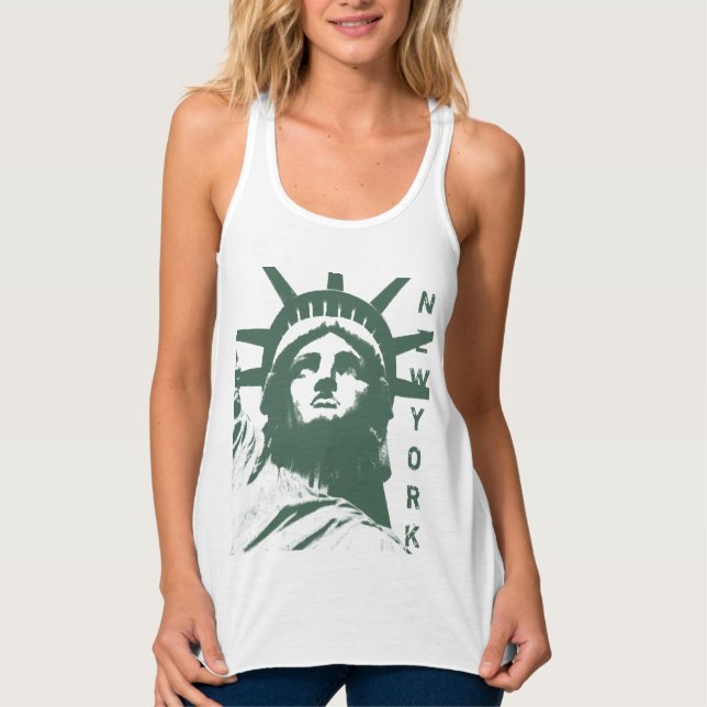 Nueva York Souvenir Tank Top Estatua de la Liberta (Anverso)