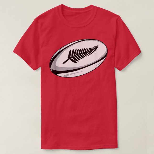 Nueva Zelanda Rugby T Shirt Jersey (Diseño del anverso)