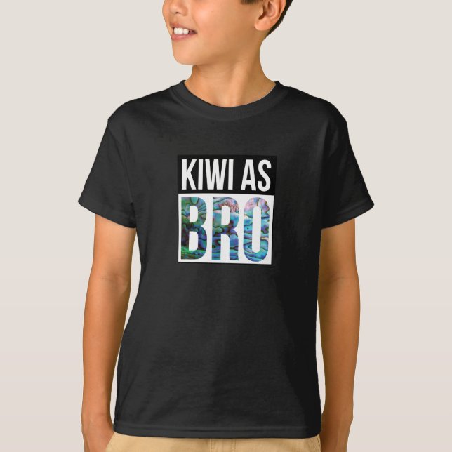 NUEVA ZELANDIA KIWI COMO Camiseta BRO PAUA (Anverso)