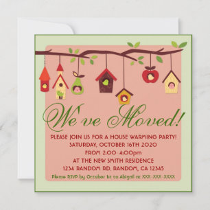 Nuevas invitaciones para fiestas en casa de aves l