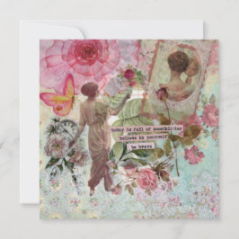 Nuevas posibilidades tarjeta de felicitación plana