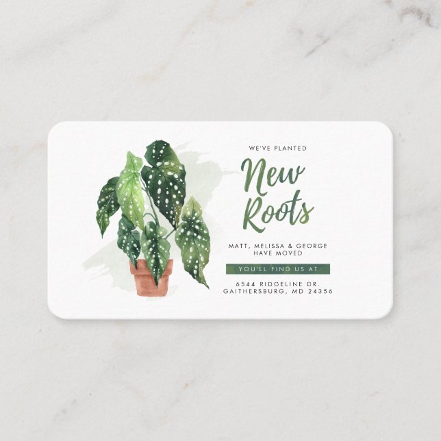 Nuevas raíces hemos movido la Invitación de movimi (Anverso)