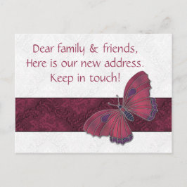Nuevas tarjetas de dirección invitados Mariposa Br