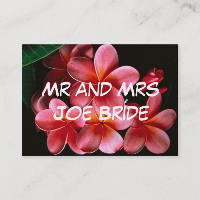 Nuevas tarjetas de direcciones de inicio con flora (Anverso)