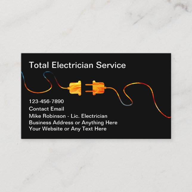 Nuevas tarjetas de Guay para empresas de electrici (Anverso)
