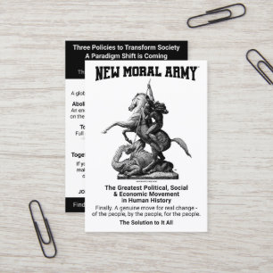 Nuevas tarjetas de información Moral Army™ (100)