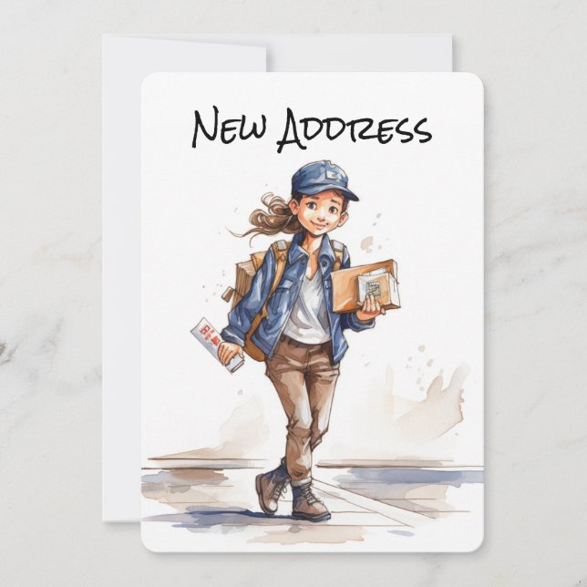 Nuevas tarjetas de Invitación móviles de direccion (Anverso)