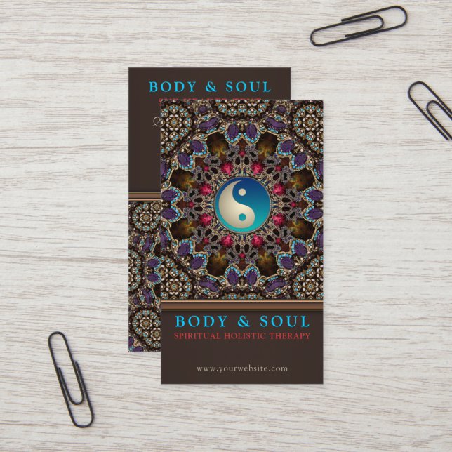 Nuevas tarjetas de negocios de la nueva era de Yin (Anverso/Reverso In Situ)