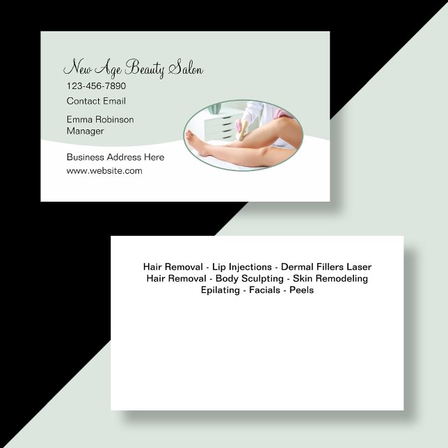 Nuevas tarjetas de negocios de la Salón de Belleza (Subido por el creador)