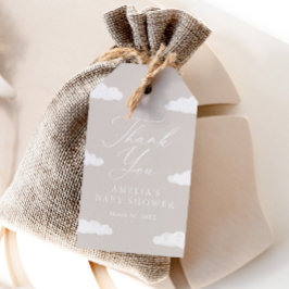 Nueve etiquetas de Baby Shower Favor Neutral Cloud